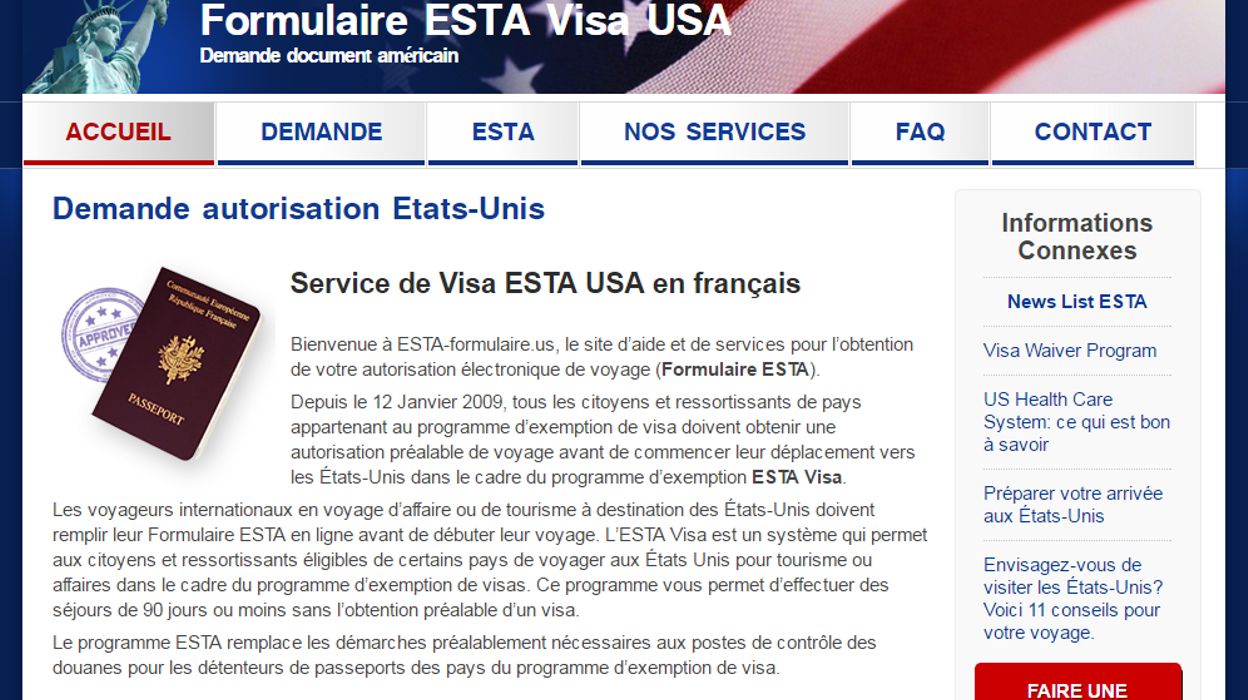 Que renseigne-t-on sur le formulaire ESTA ?